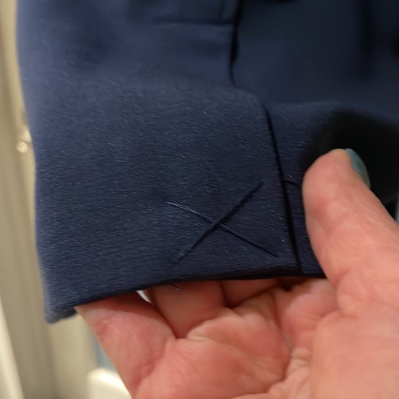 NWOT/HbyHALSTON Classic style Navy Topper Trench Coat. Never worn, like NEW! 16 - Picture 8 of 15